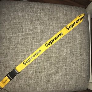 Yellow Supreme Lanyard 